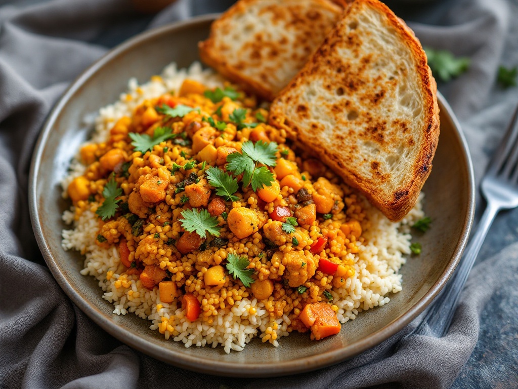 Anda Bhurji with Gluten-Free Toast