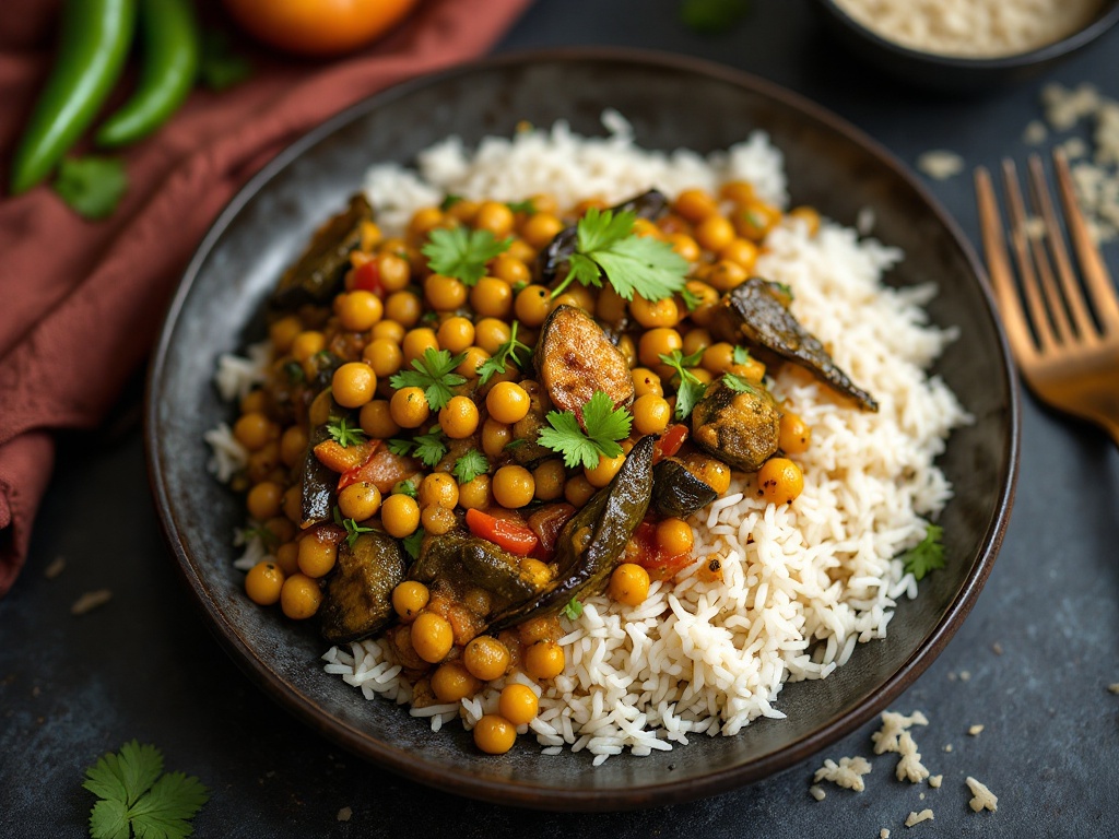 Andhra Gongura Dal with Rice and Vankaya Fry