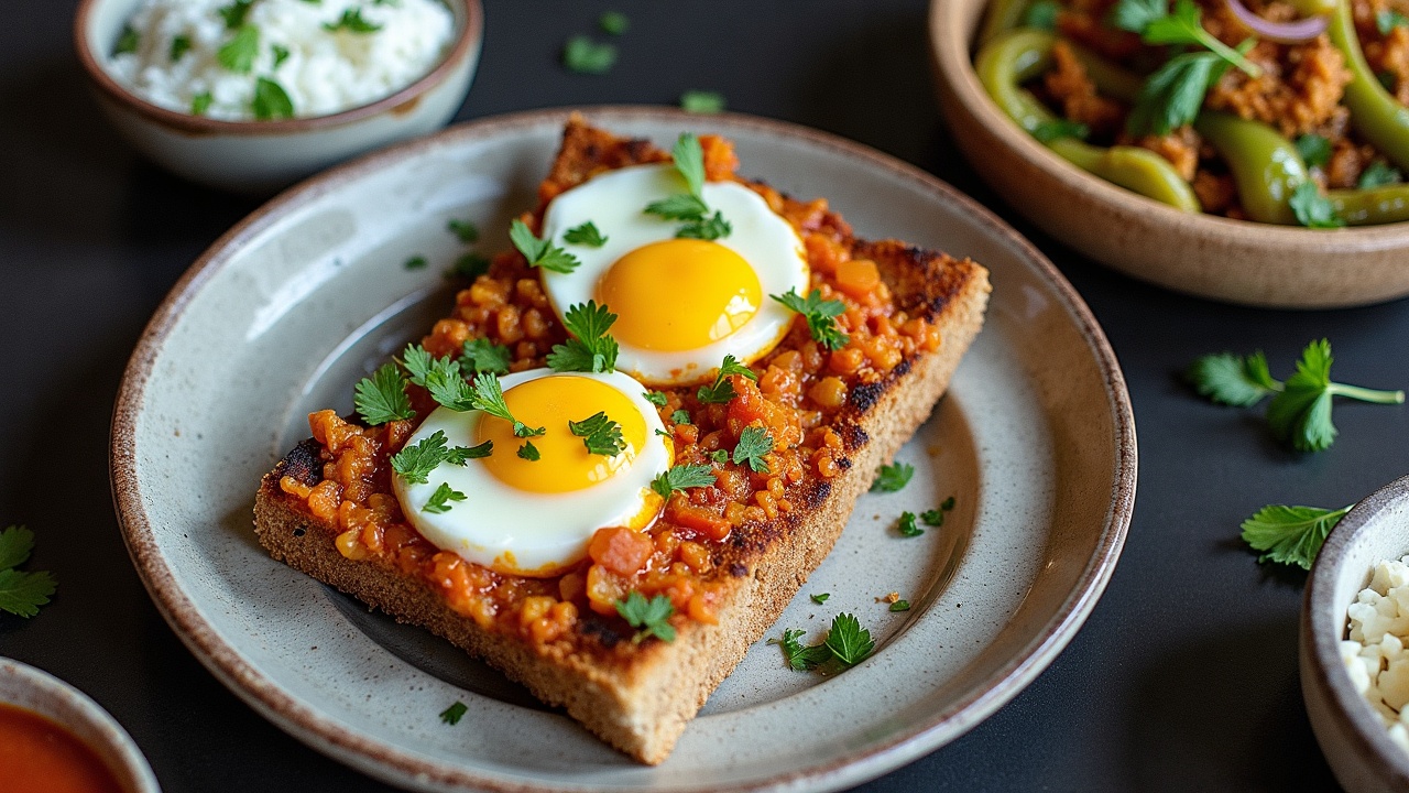 Egg Bhurji on Toast