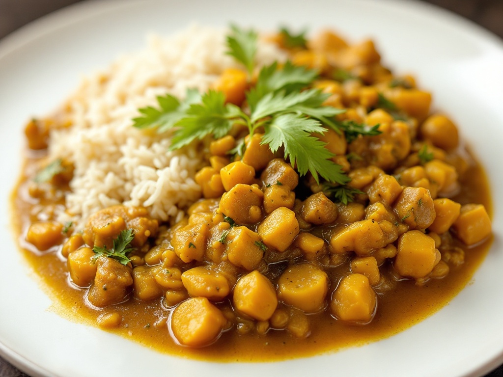 Kwati Dal with Steamed Rice