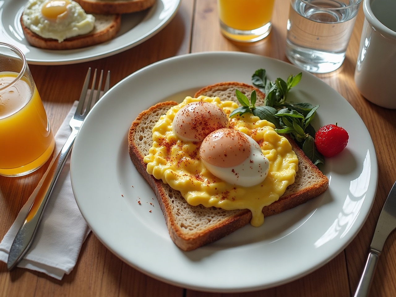 Scrambled Eggs on Toast